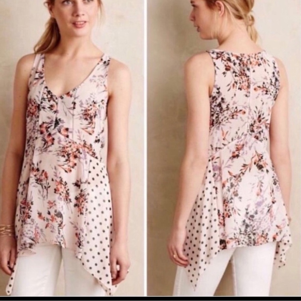 Anthropologie Vanessa Virginia Floral Top